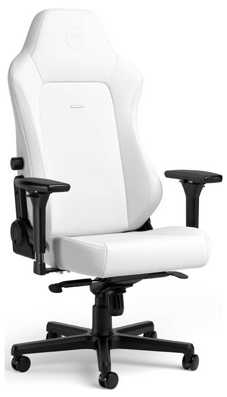 Noblechairs HERO Gaming-Stuhl - White Edition Gaming-Stuhl Weiß
