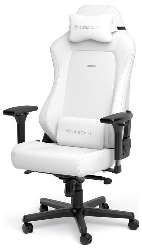 Noblechairs HERO Gaming-Stuhl - White Edition Gaming-Stuhl Weiß