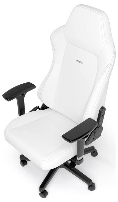 Noblechairs HERO Gaming-Stuhl - White Edition Gaming-Stuhl Weiß