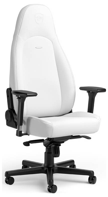 Noblechairs ICON Gaming-Stuhl - White Edition Gaming-Stuhl Weiß