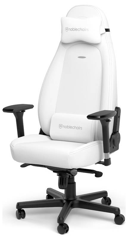 Noblechairs ICON Gaming-Stuhl - White Edition Gaming-Stuhl Weiß