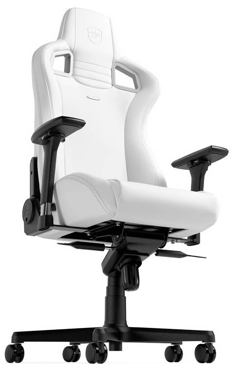 Noblechairs EPIC Gaming-Stuhl - White Edition Gaming-Stuhl Weiß