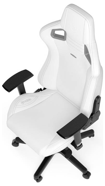 Noblechairs EPIC Gaming-Stuhl - White Edition Gaming-Stuhl Weiß