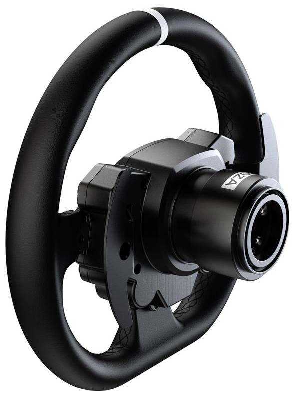 MOZA R5 Racing Set (R5 DD Wheelbase, ES Wheel, SR-P Lite Pedale, Tischhalterung) Lenkrad Schwa