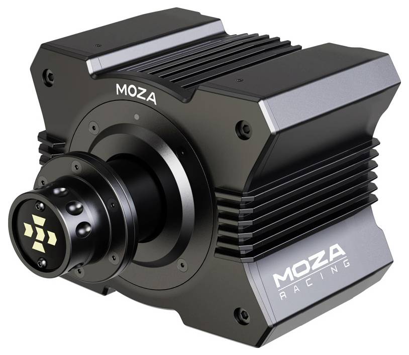 MOZA R5 Racing Set (R5 DD Wheelbase, ES Wheel, SR-P Lite Pedale, Tischhalterung) Lenkrad Schwa