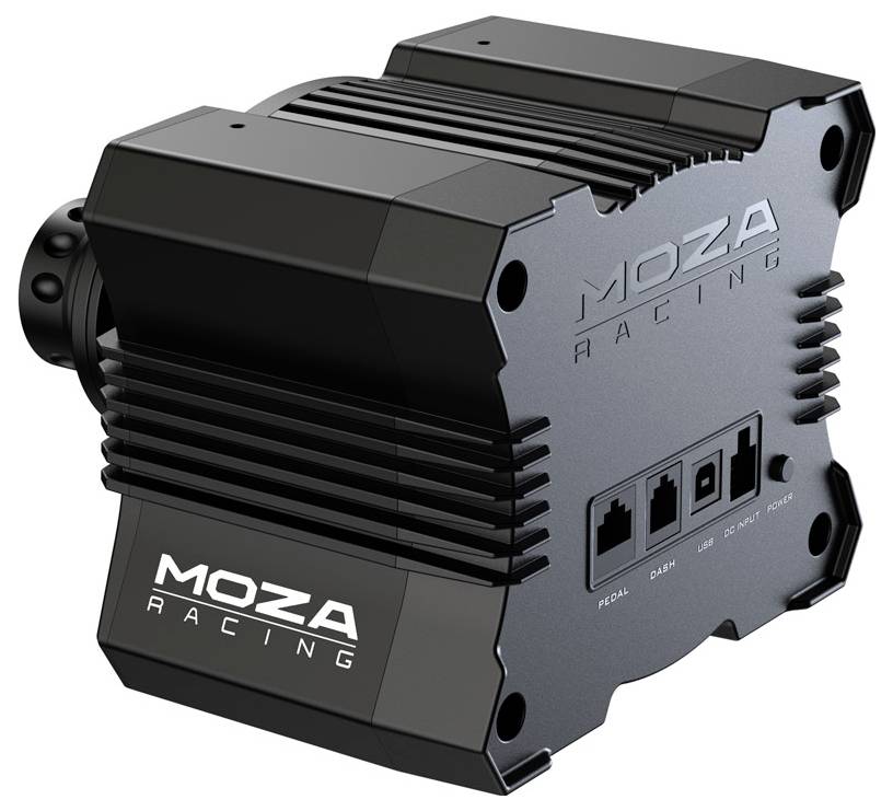 MOZA R5 Racing Set (R5 DD Wheelbase, ES Wheel, SR-P Lite Pedale, Tischhalterung) Lenkrad Schwa