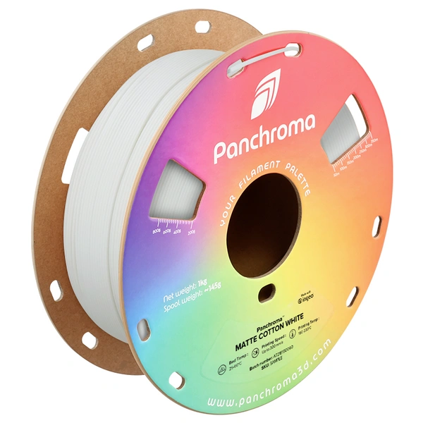 Polymaker CA04016 Panchroma™ Matte Filament PLA Matt, geringerer Kunststoffgehalt 1.75mm 1000g Cotton White, Weiß 1St. Polymaker CA04016 Panchroma™ Matte Filament PLA Matt, geringerer Kunststoffgehalt 1.75mm 1000g Cotton White, Weiß 1St.
