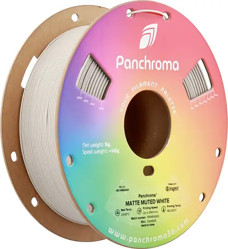 Polymaker CA04028 Panchroma™ Matte Filament PLA Matt, Geringe Dichte 1.75 mm 1000 g Muted White, We