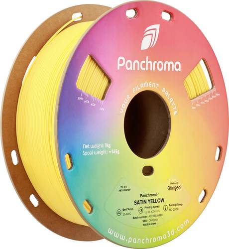 Polymaker CA05010 Panchroma™ Satin Filament PLA Satiniert, hohe Steifigkeit 1.75 mm 1000 g Gelb 1 S