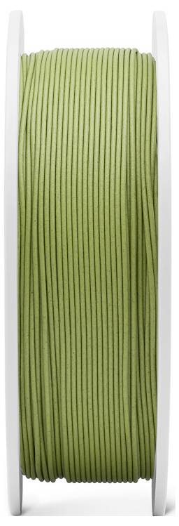 Eine grüne, auf einer weißen Kunststoffspule aufgerollte Schnur.