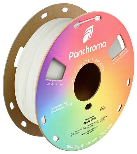 Polymaker CA02029 Panchroma™ Glow Filament PLA nachleuchtend, Farbwechsel 1.75 mm 1000 g Glow Blue