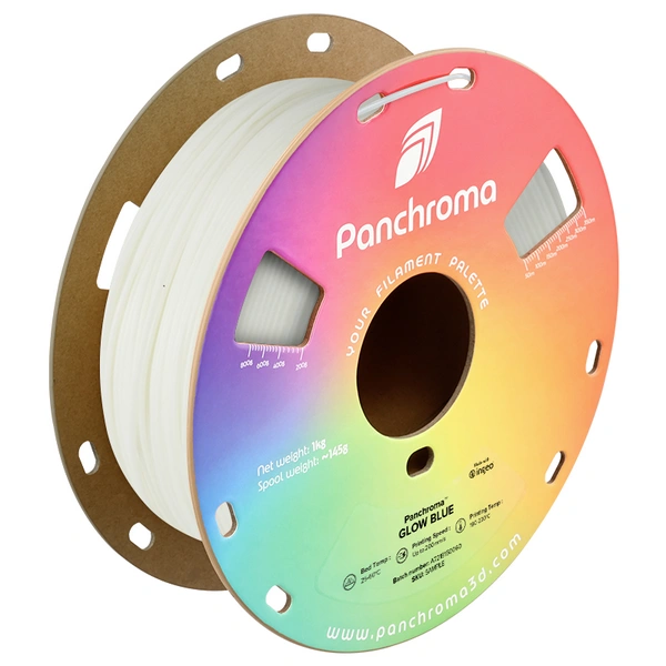 Polymaker CA02029 Panchroma™ Glow Filament PLA nachleuchtend, Farbwechsel 1.75mm 1000g Glow Blue, Glow, Blue, Blau 1St. Polymaker CA02029 Panchroma™ Glow Filament PLA nachleuchtend, Farbwechsel 1.75mm 1000g Glow Blue, Glow, Blue, Blau 1St.