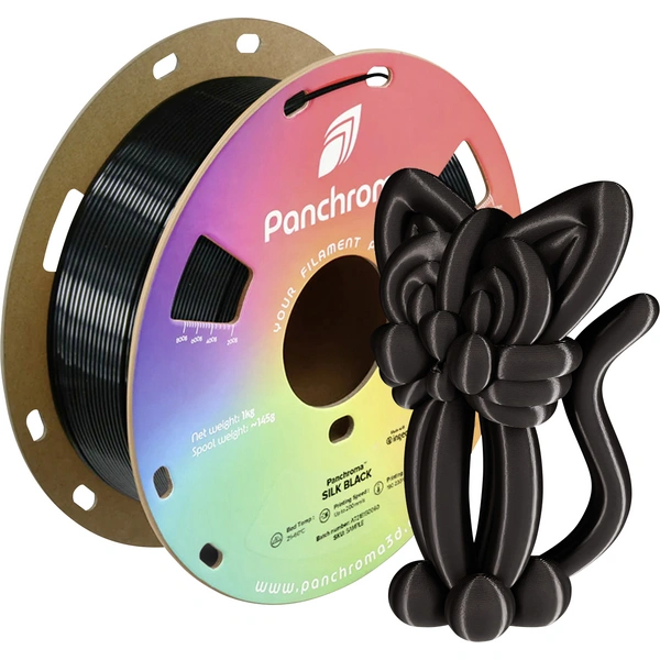 Polymaker CA03001 Panchroma™ Silk Filament PLA Seidig glänzend 1.75mm 1000g Schwarz 1St. Polymaker CA03001 Panchroma™ Silk Filament PLA Seidig glänzend 1.75mm 1000g Schwarz 1St.
