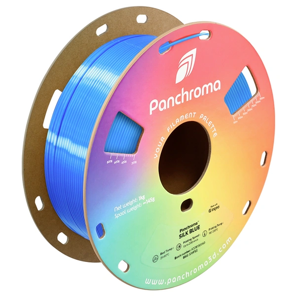 Polymaker CA03002 Panchroma™ Silk Filament PLA Seidig glänzend 1.75mm 1000g Blau 1St. Polymaker CA03002 Panchroma™ Silk Filament PLA Seidig glänzend 1.75mm 1000g Blau 1St.