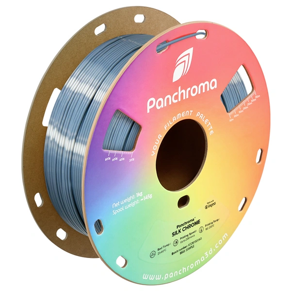 Polymaker CA03005 Panchroma™ Silk Filament PLA Seidig glänzend 1.75 mm 1000 g Chrome 1 St. Polymaker CA03005 Panchroma™ Silk Filament PLA Seidig glänzend 1.75 mm 1000 g Chrome 1 St.