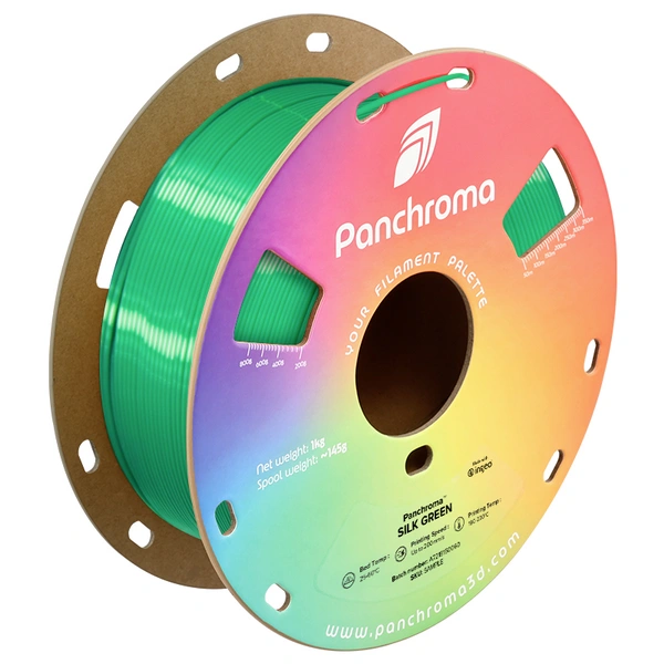 Polymaker CA03007 Panchroma™ Silk Filament PLA Seidig glänzend 1.75mm 1000g Green, Grün 1St. Polymaker CA03007 Panchroma™ Silk Filament PLA Seidig glänzend 1.75mm 1000g Green, Grün 1St.