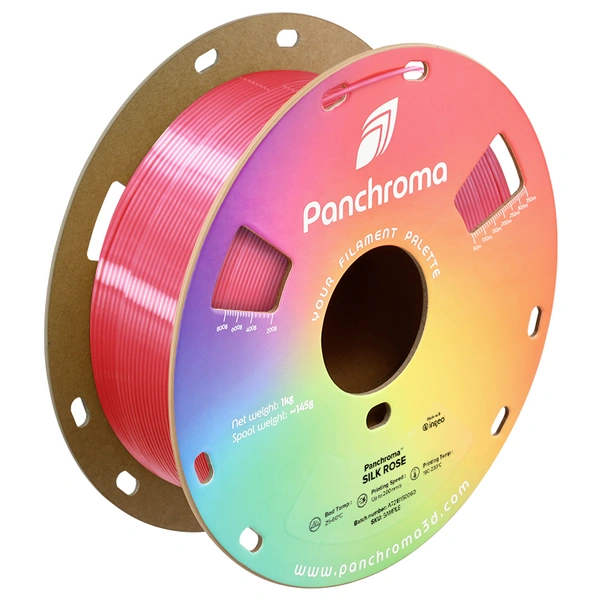 Polymaker CA03016 Panchroma™ Silk Filament PLA, Supportmaterial Seidig glänzend 1.75mm 1000g Rose 1St. Polymaker CA03016 Panchroma™ Silk Filament PLA, Supportmaterial Seidig glänzend 1.75mm 1000g Rose 1St.