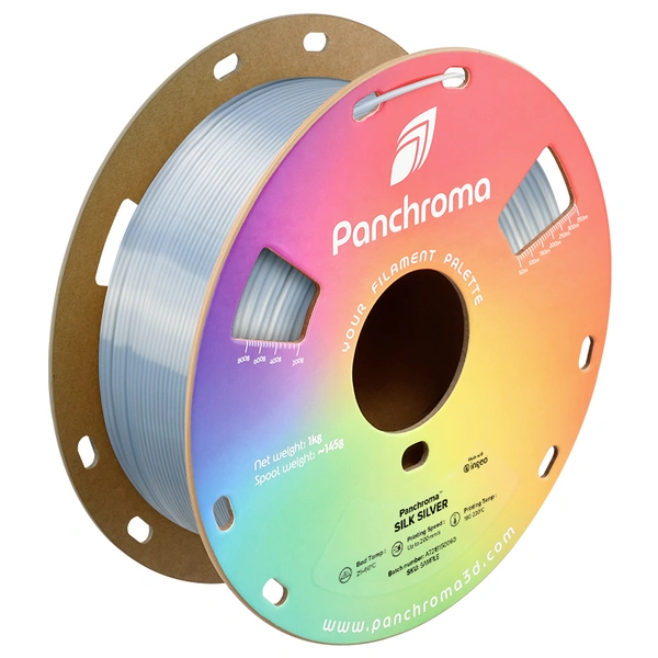 Polymaker CA03018 Panchroma™ Silk Filament PLA Seidig glänzend 1.75mm 1000g Silver, Silber (glänzend) 1St. Polymaker CA03018 Panchroma™ Silk Filament PLA Seidig glänzend 1.75mm 1000g Silver, Silber (glänzend) 1St.