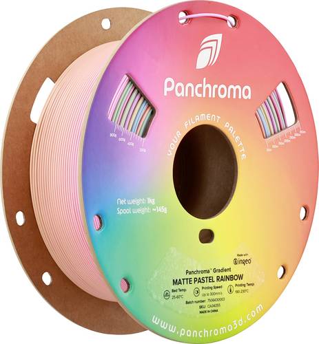 Polymaker CA04055 Panchroma™ Gradient Matte Filament PLA Mehrfarbig 1.75 mm 1000 g Pastel Rainbow