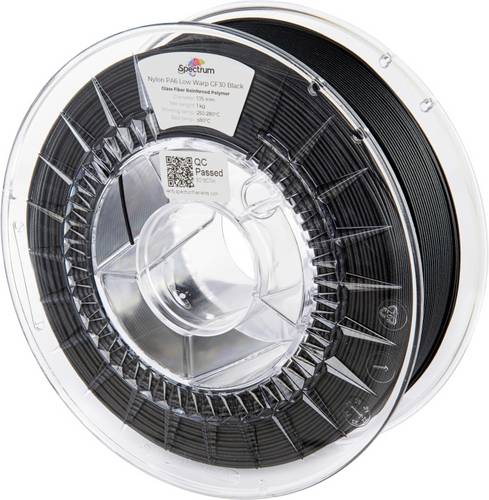 Spectrum Filaments 80741 PA6 Low Warp GF30 Filament PA6-GF Glasfaserverstärkt, hitzebeständig, chemisch beständig, Matt