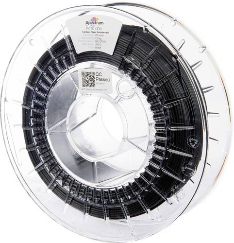Spectrum Filaments 80727 PCTG CF10 Filament PCTG+CF Kohlefaserverstärkt, hohe Steifigkeit, hohe Zug