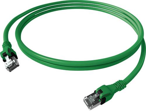 Easylan CPP1OGAGAG0075 RJ45 Netzwerkkabel, Patchkabel CAT 6a S/FTP 7.5m Grün 1St.