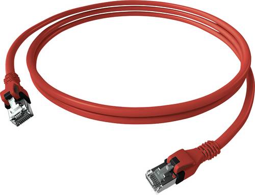 Easylan CPP1ORARAR0075 RJ45 Netzwerkkabel, Patchkabel CAT 6a S/FTP 7.5m Rot 1St.