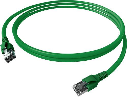 Easylan CP1KGBGBG0075 RJ45 Netzwerkkabel, Patchkabel CAT 6a S/FTP 7.5m Grün 1St.
