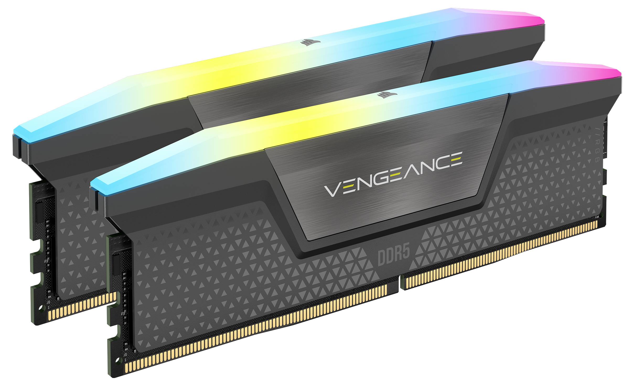Corsair VENGEANCE RGB DDR5 6000MT/s 64GB - GREY PC-Arbeitsspeicher Kit DDR5 64GB 2 x 32GB 3000MHz 288pin DIMM CL28