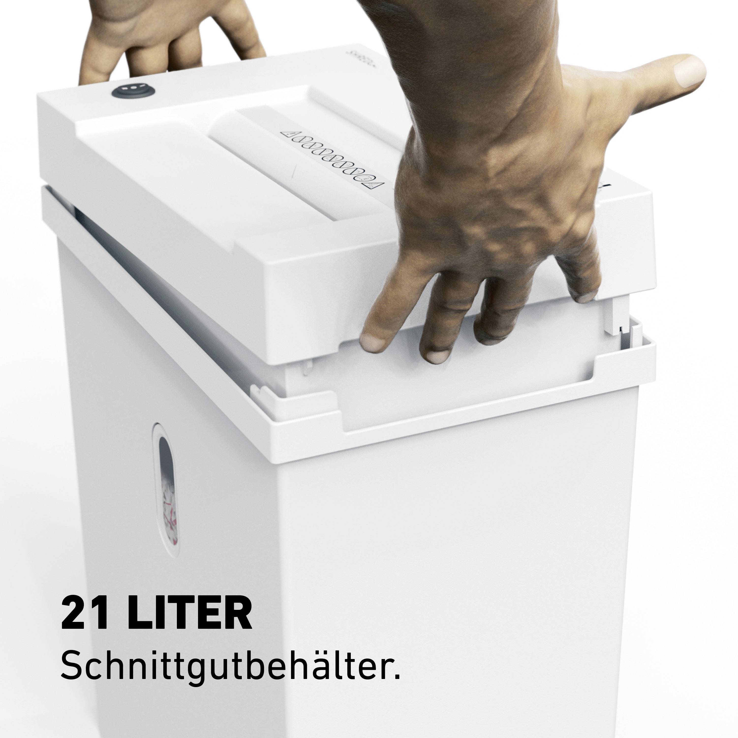 Ideal Office Shredcat 8200 CC 4 x 40mm Aktenvernichter 14 Blatt Partikelschnitt 4 x 40mm P-4 21l Vernichtet auch Büroklammern