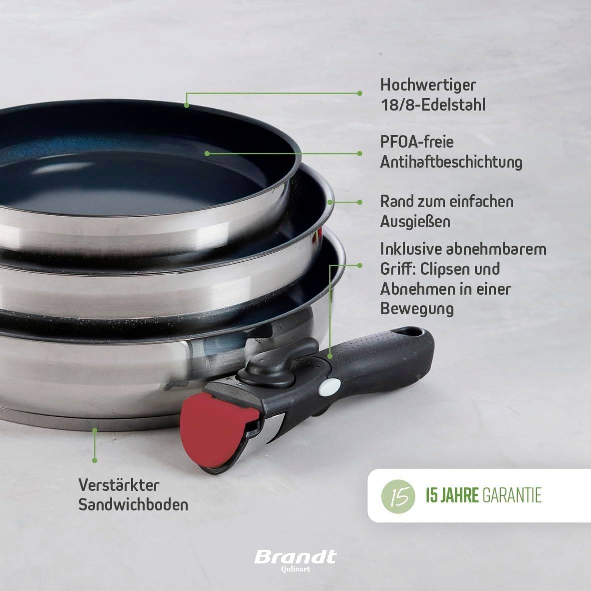 Qulinart by Brandt 194-005 Topf-Set