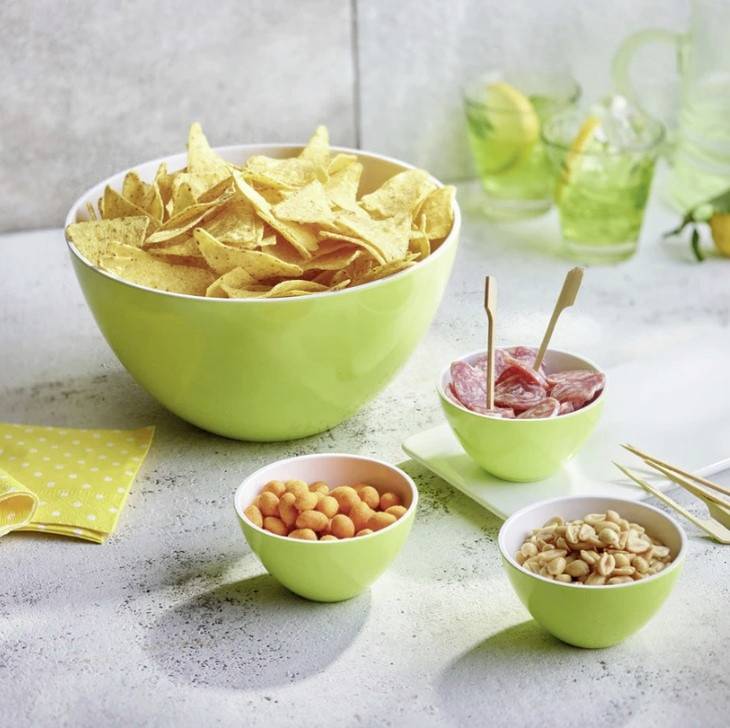 Qdesign 125mm Salatschüssel 3er Set Melamin Lavendel 190-048