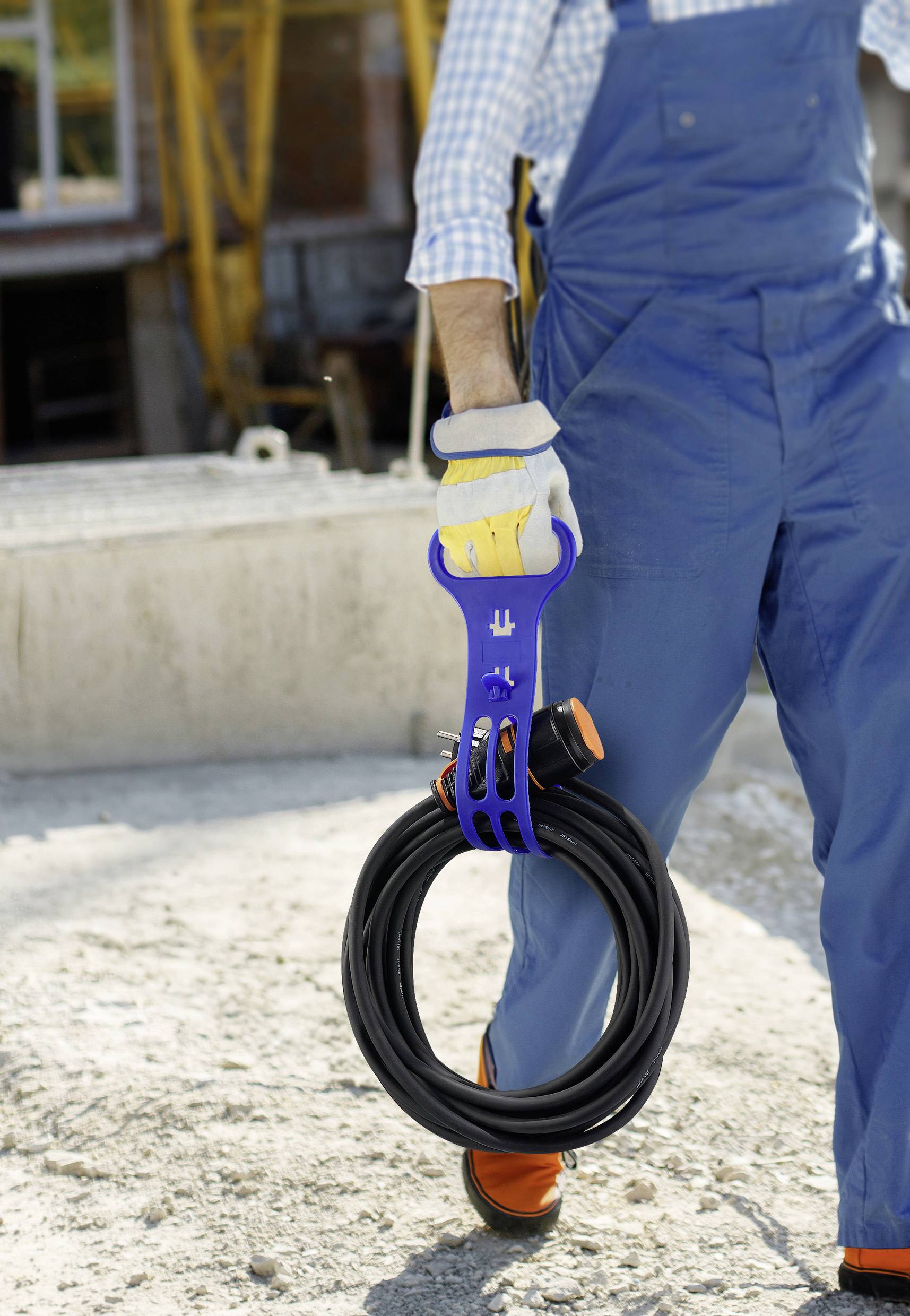 Sygonix Kabeltragehilfe SY-6799752 Blau 1St.