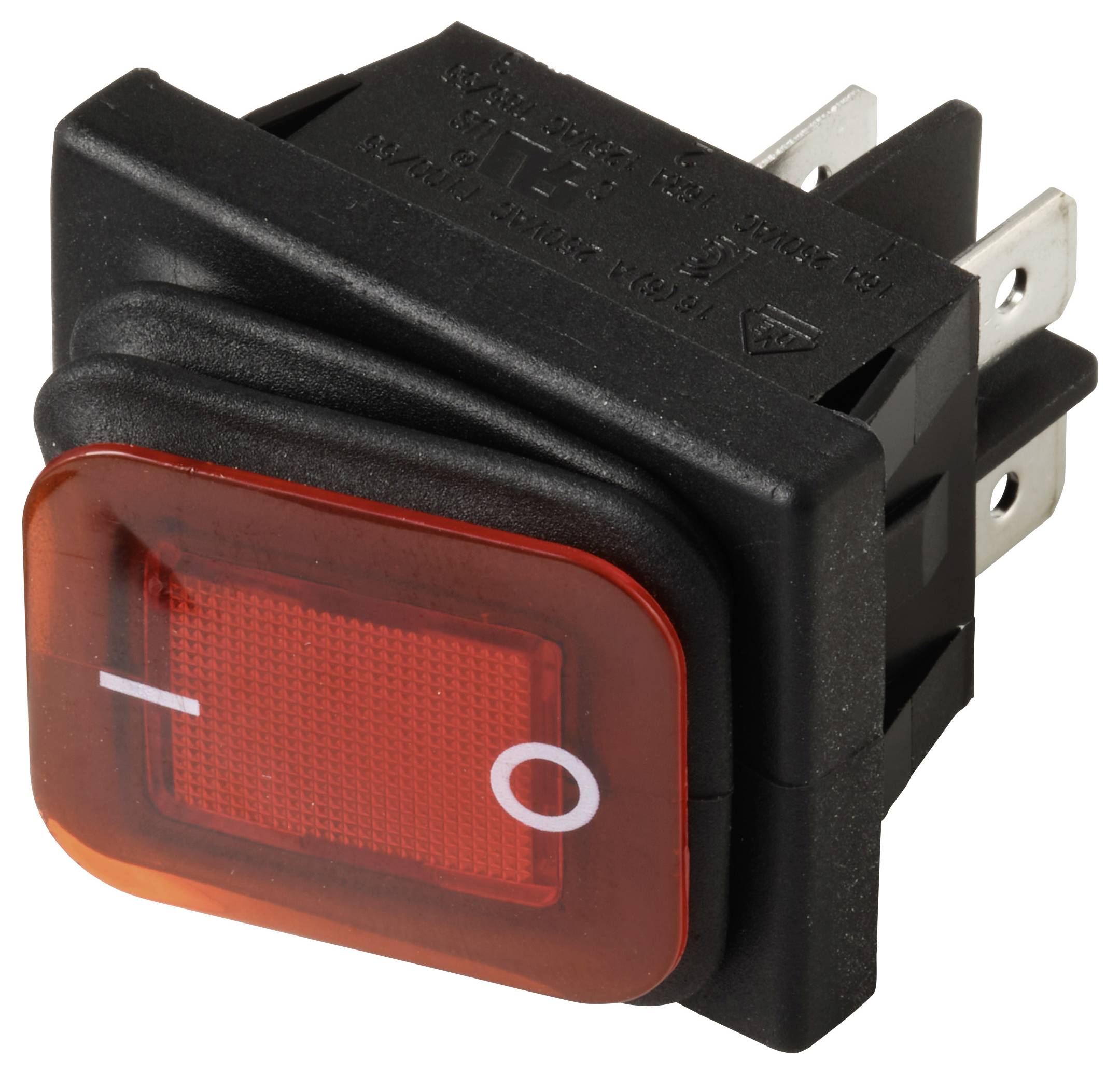 TRU COMPONENTS TC-13599528 Wippschalter 250 V/AC 16A 2 x Aus/Ein IP65 (Front) rastend