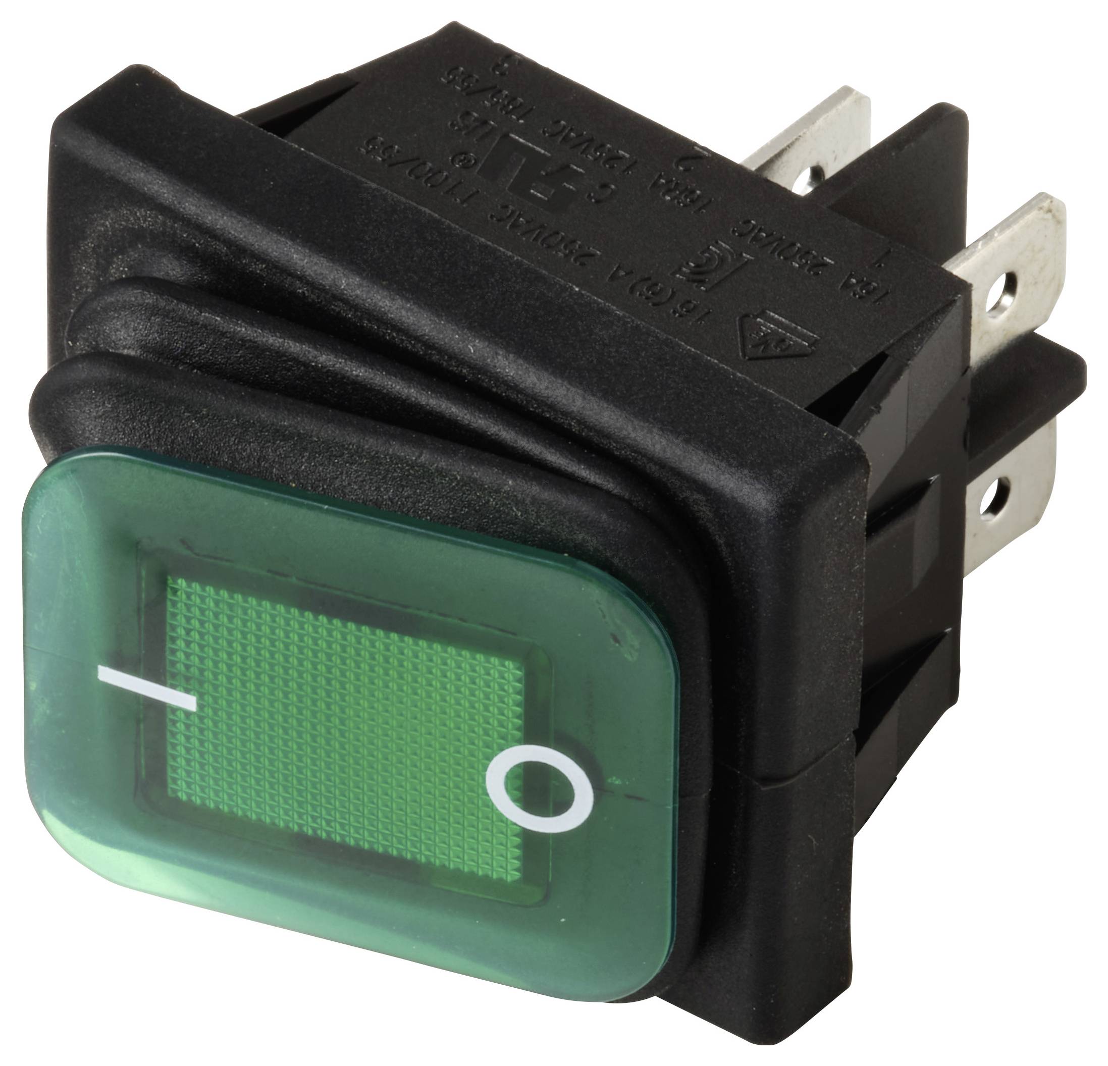 TRU COMPONENTS TC-13599532 Wippschalter 250 V/AC 16A 2 x Aus/Ein IP65 (Front) rastend