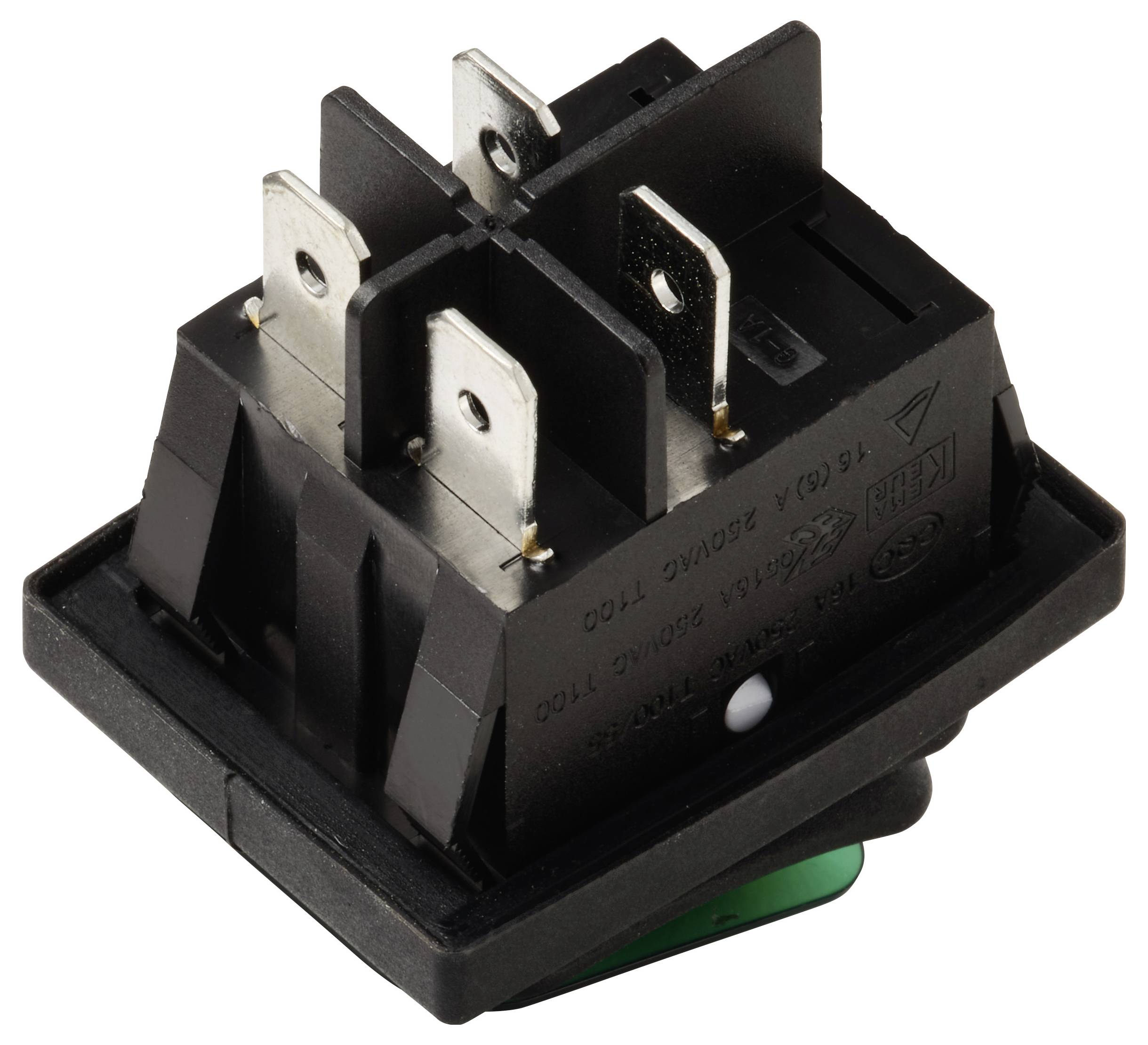 TRU COMPONENTS TC-13599532 Wippschalter 250 V/AC 16A 2 x Aus/Ein IP65 (Front) rastend