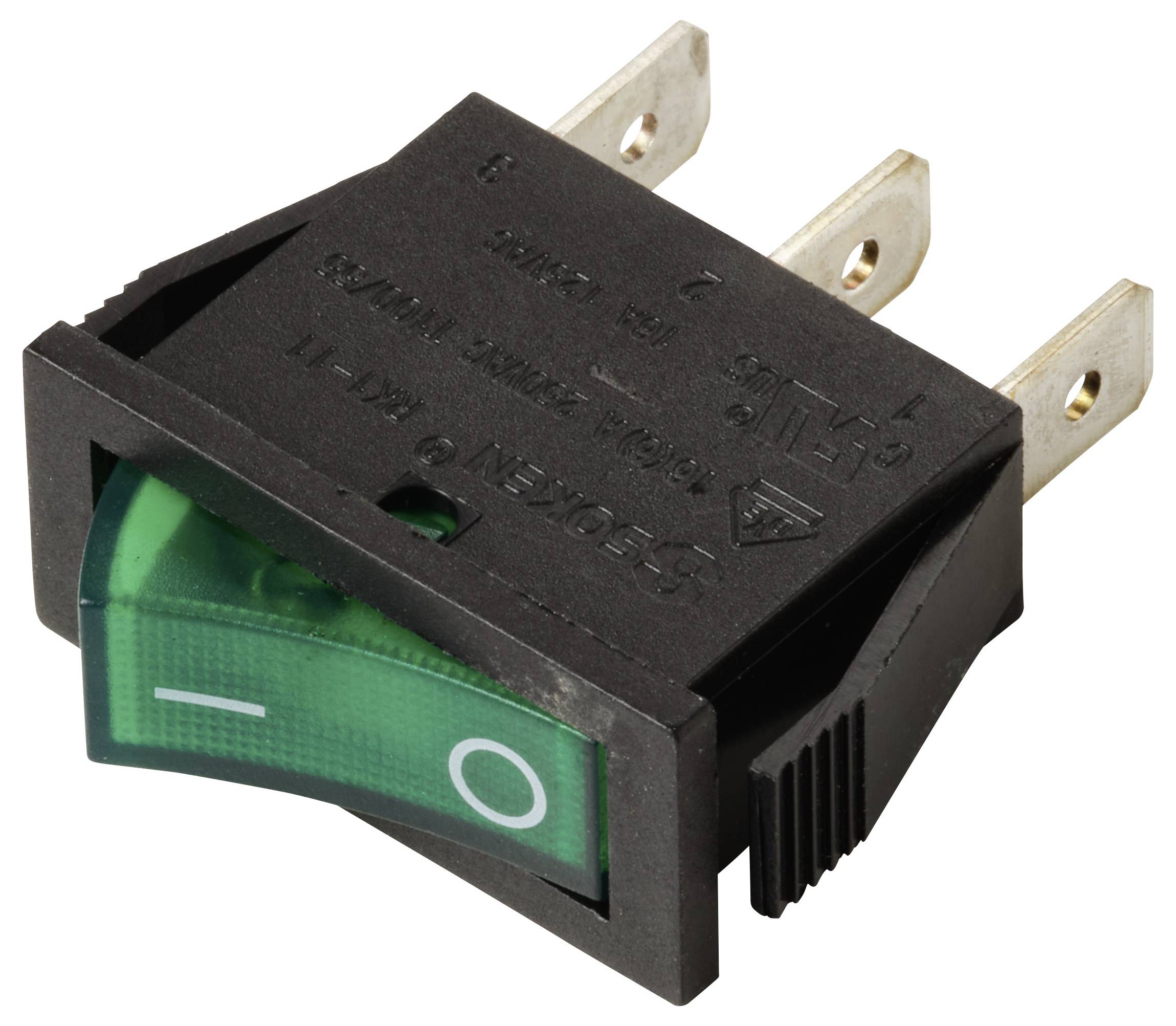 TRU COMPONENTS TC-13599536 Wippschalter 250 V/AC 16A 1 x Aus/Ein rastend