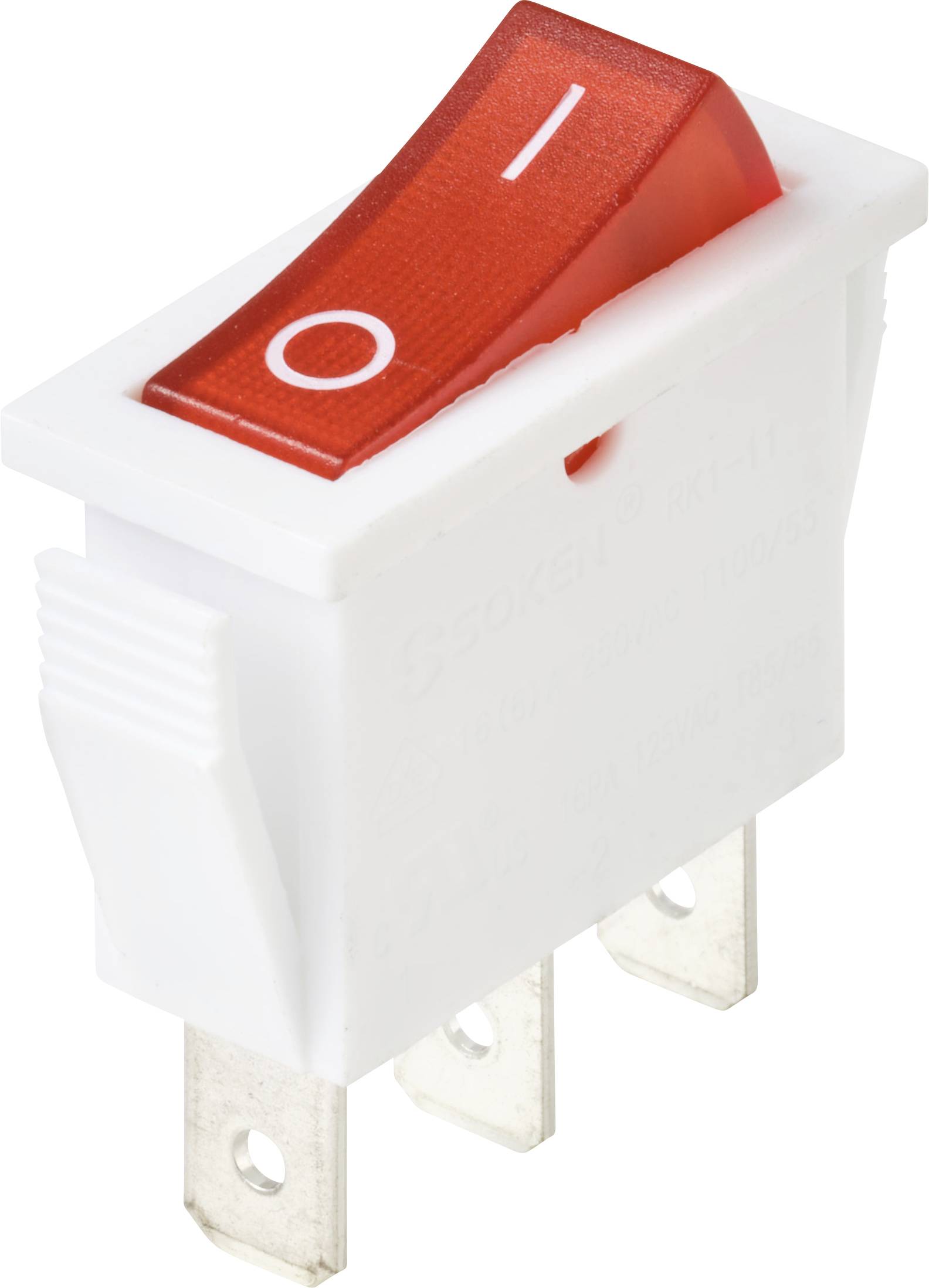 TRU COMPONENTS TC-13599548 Wippschalter 250 V/AC 16A 1 x Aus/Ein rastend