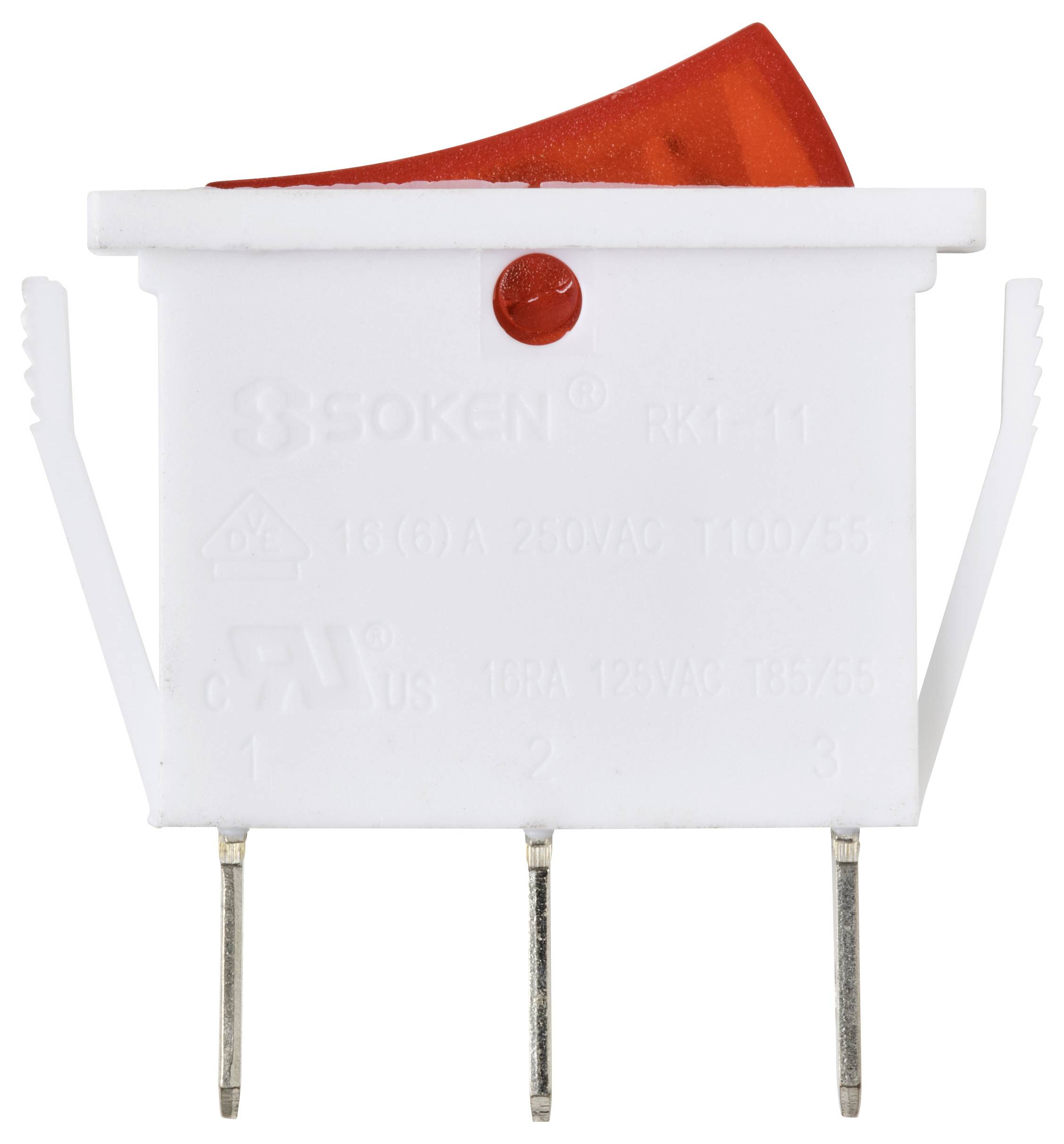 TRU COMPONENTS TC-13599548 Wippschalter 250 V/AC 16A 1 x Aus/Ein rastend