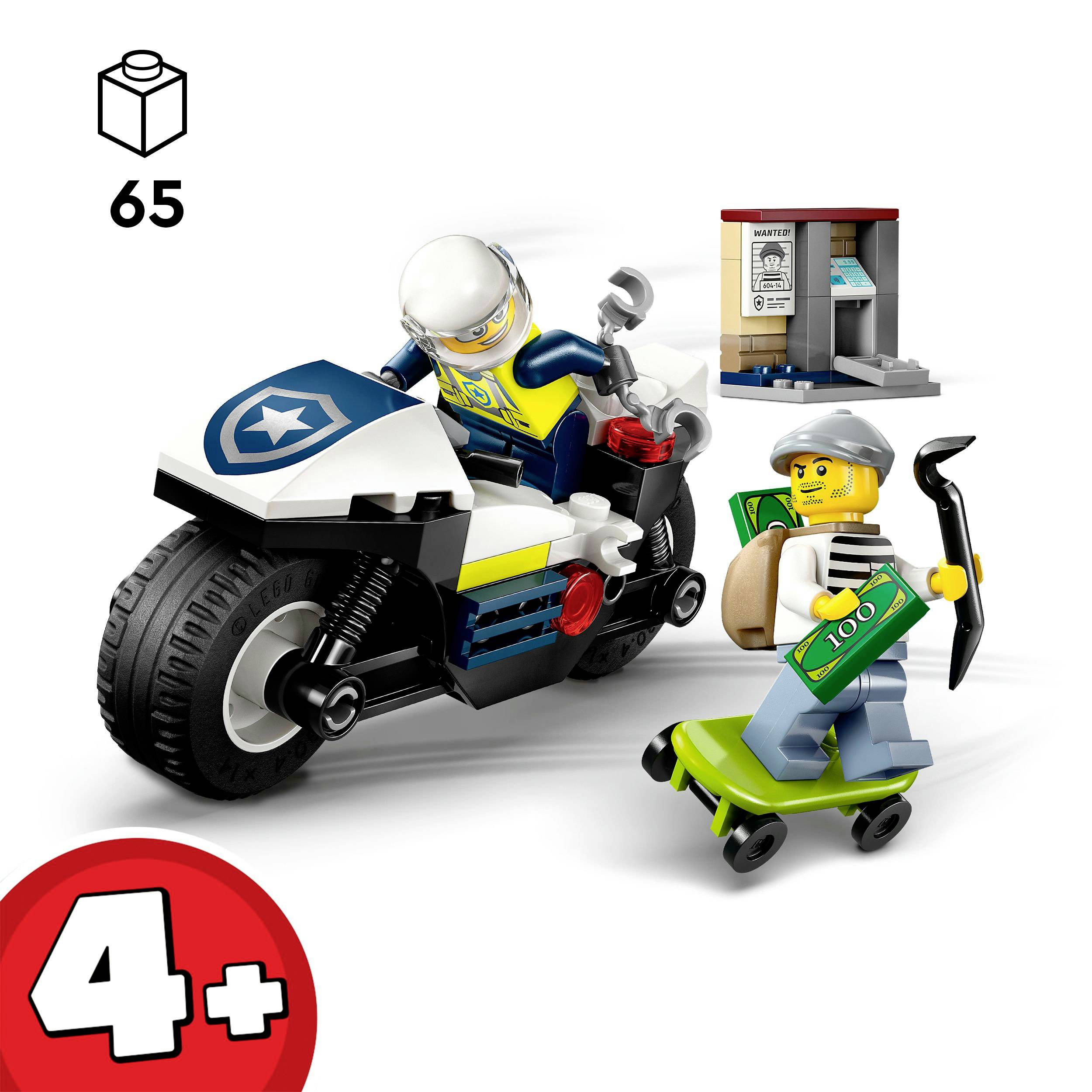 60455 LEGO® CITY Verfolgungsjagd mit dem Polizeimotorrad