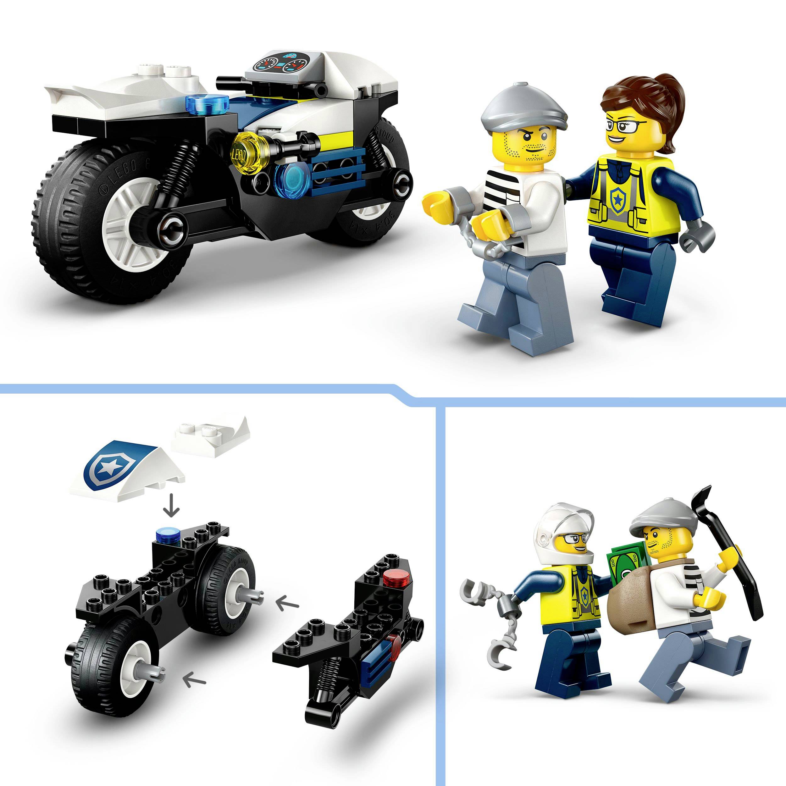 60455 LEGO® CITY Verfolgungsjagd mit dem Polizeimotorrad