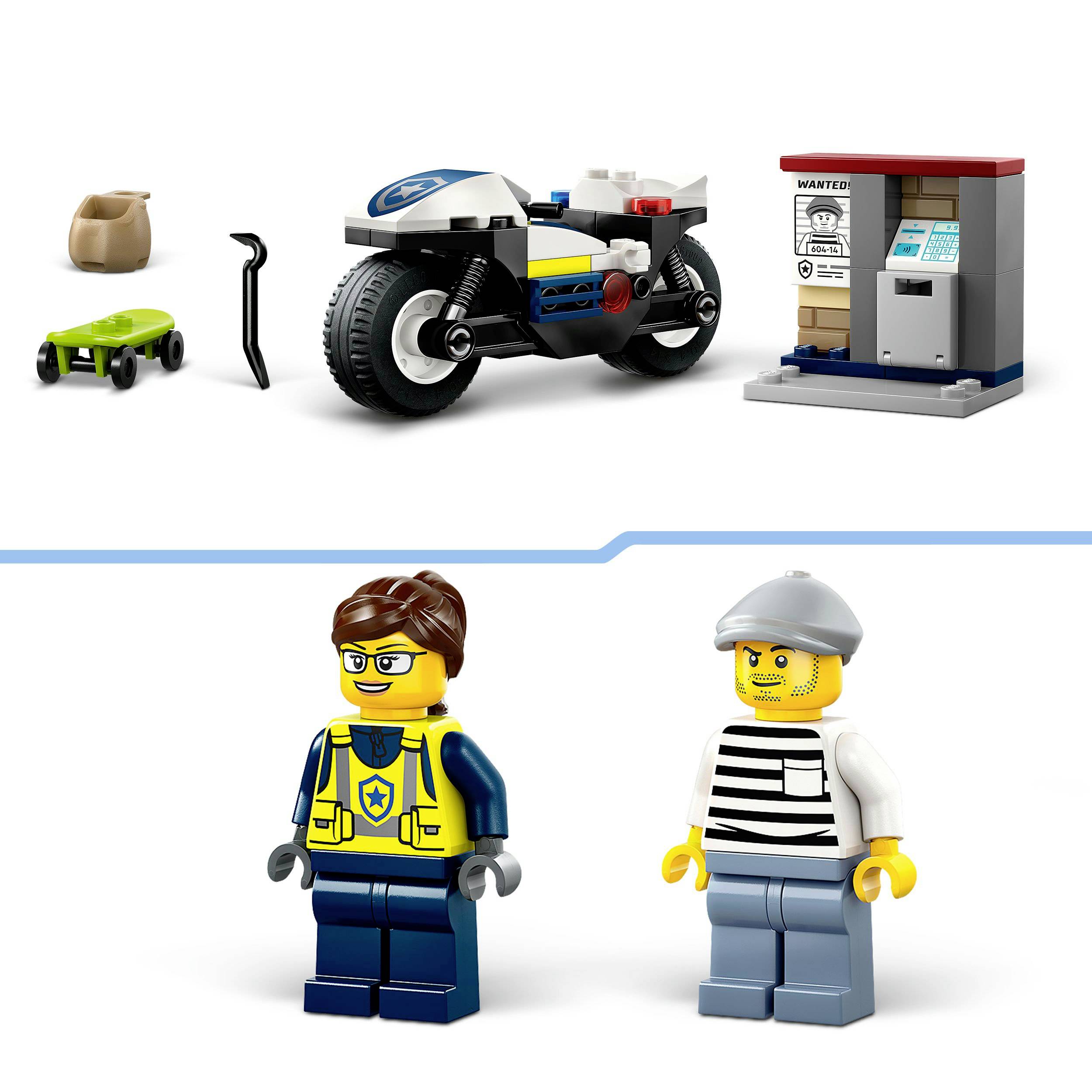 60455 LEGO® CITY Verfolgungsjagd mit dem Polizeimotorrad