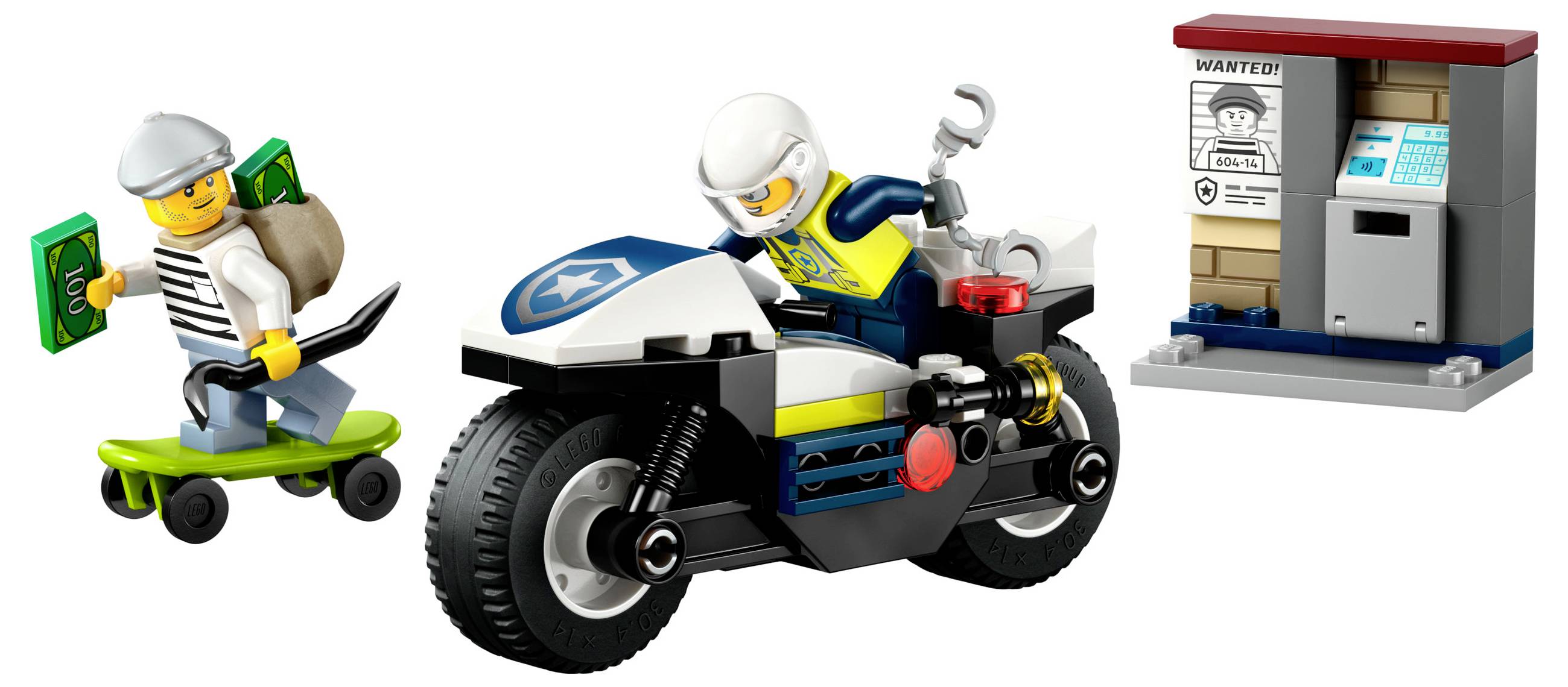 60455 LEGO® CITY Verfolgungsjagd mit dem Polizeimotorrad