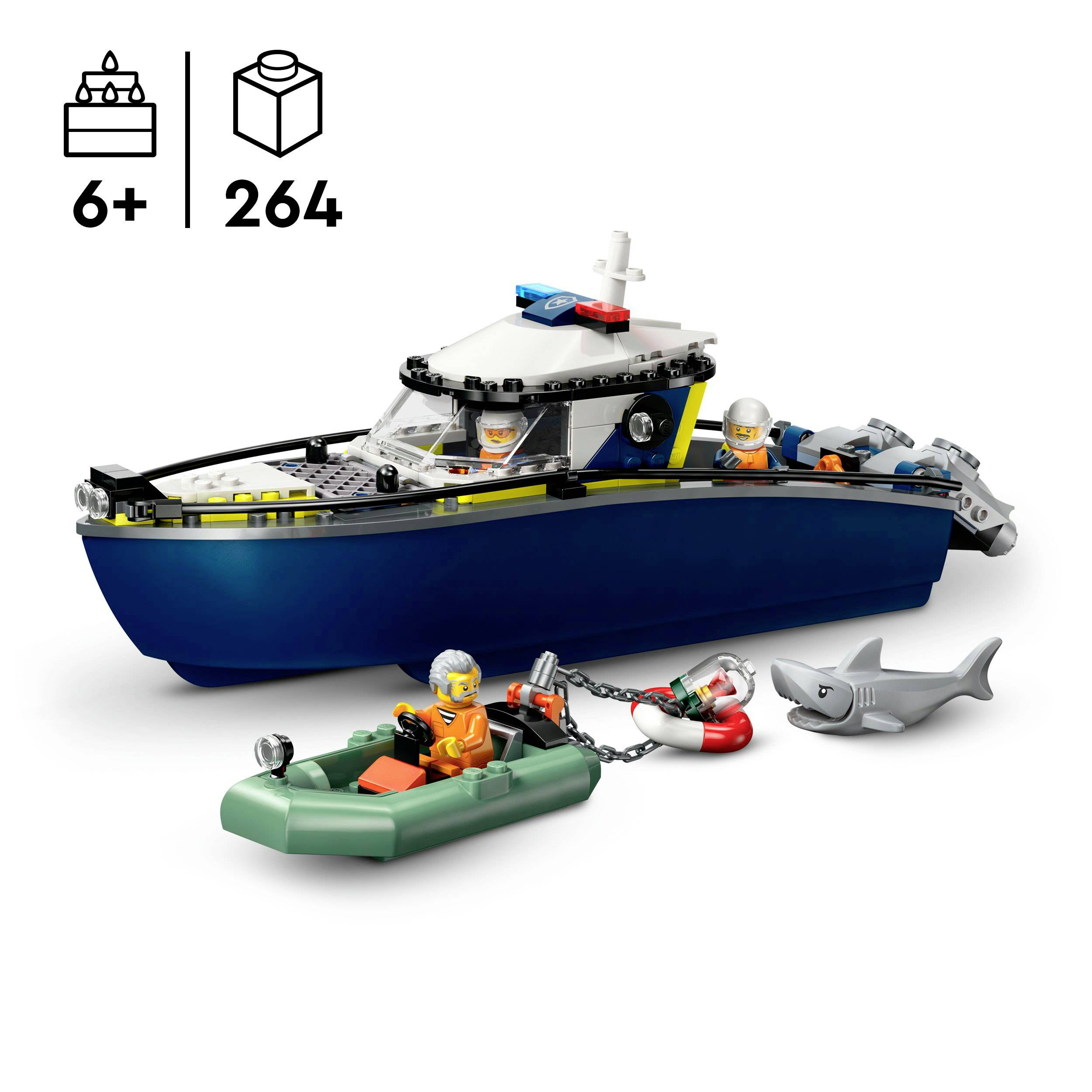 60456 LEGO® CITY Verfolgungsjagd im Polizeiboot