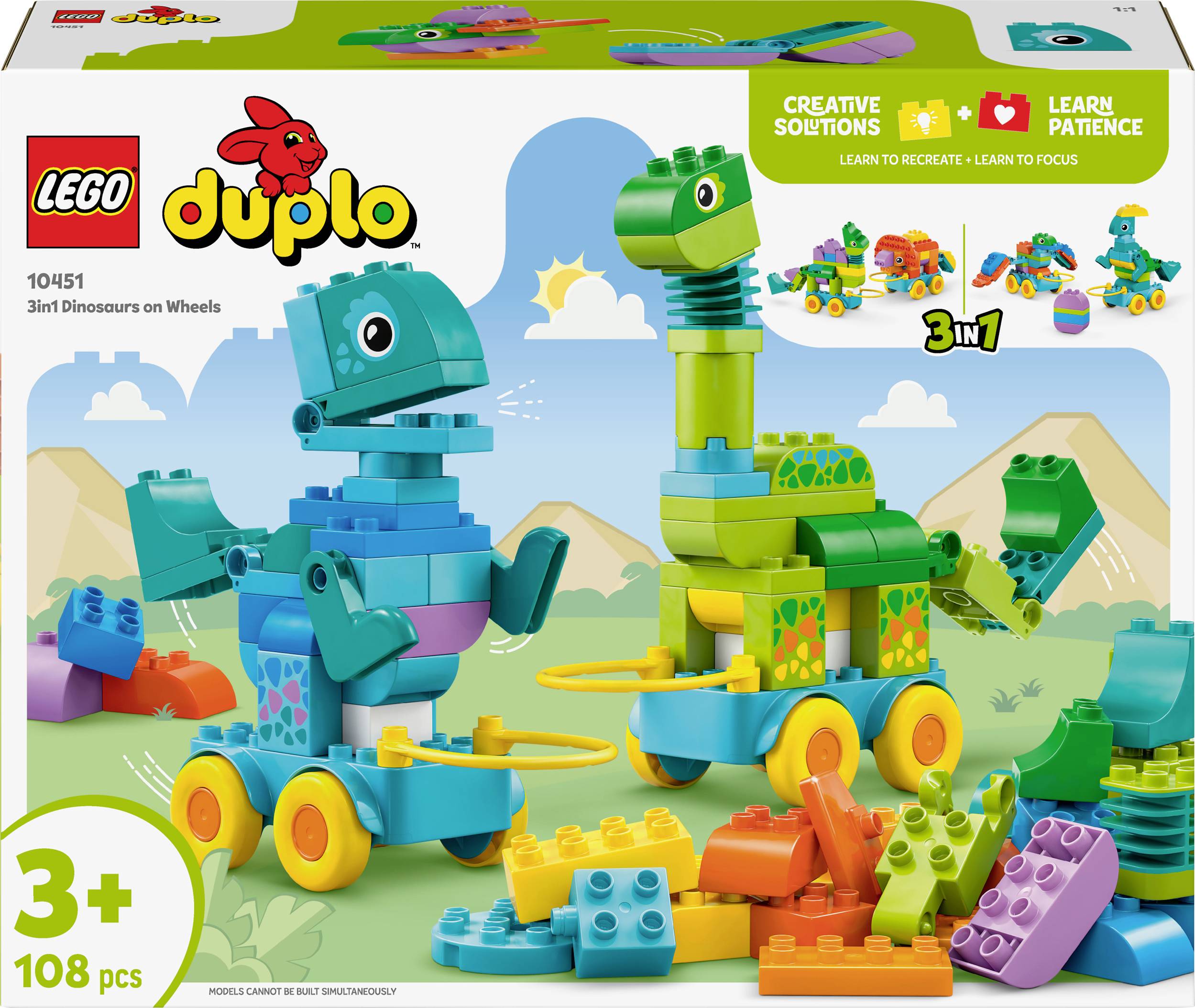 10451 LEGO® DUPLO® Dinos auf Rädern 3-in-1-Set