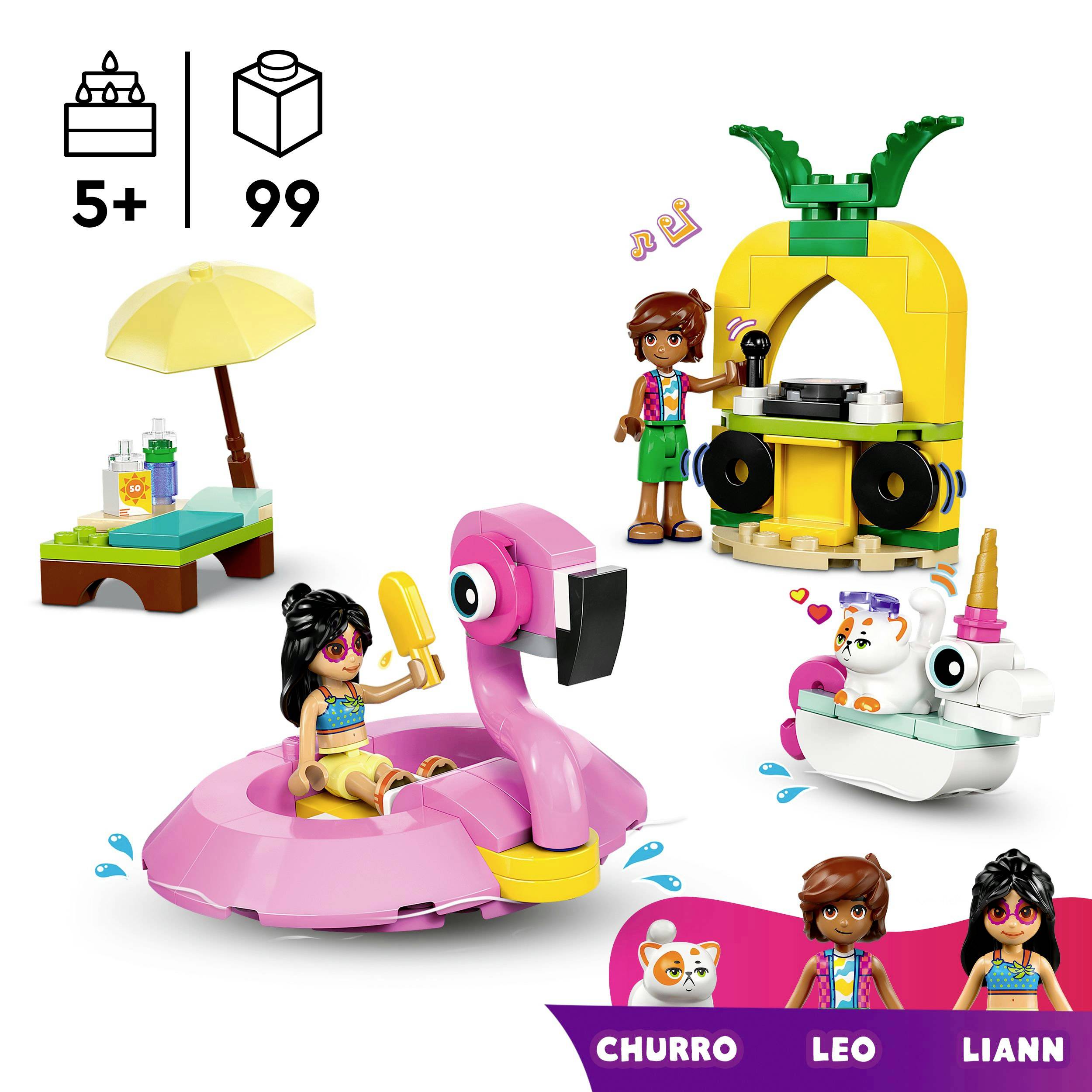 42658 LEGO® FRIENDS Poolparty mit Einhorn und Flamingo