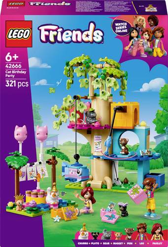 42666 LEGO® FRIENDS Katzengeburtstagsparty & Baumhaus