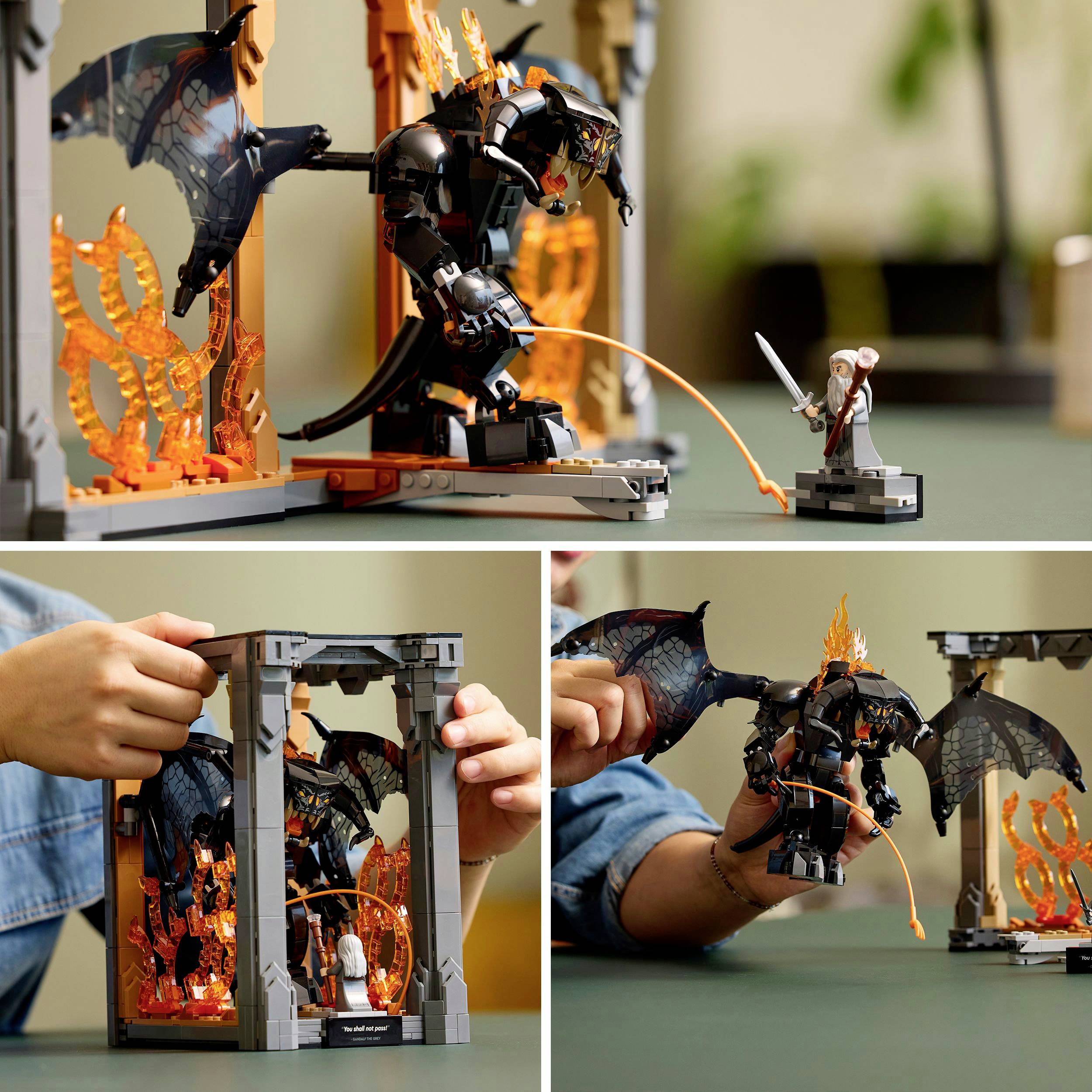 LEGO® ICONS™ 10367 Der Herr der Ringe: Balrog Bücherstütze