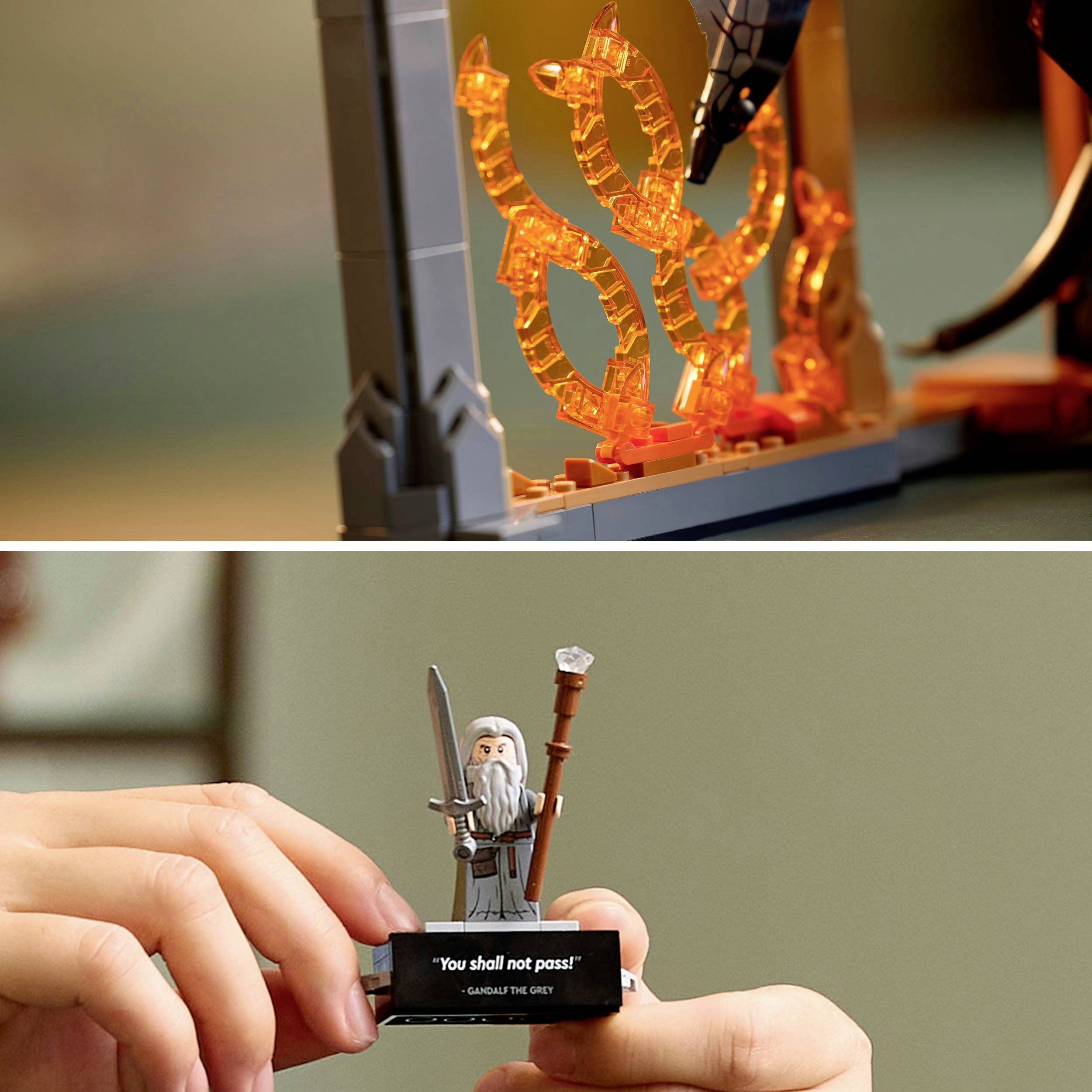 LEGO® ICONS™ 10367 Der Herr der Ringe: Balrog Bücherstütze