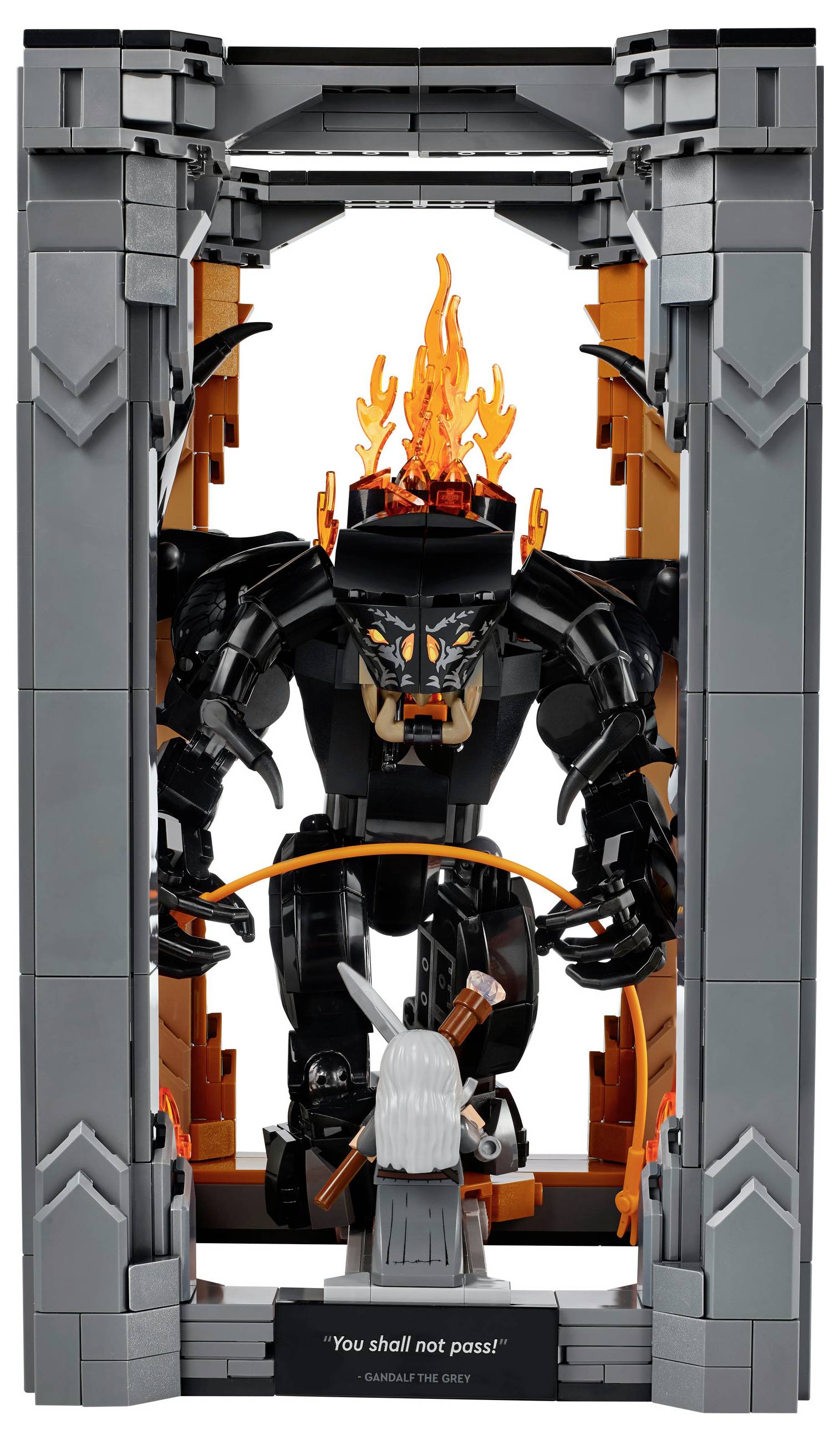 LEGO® ICONS™ 10367 Der Herr der Ringe: Balrog Bücherstütze
